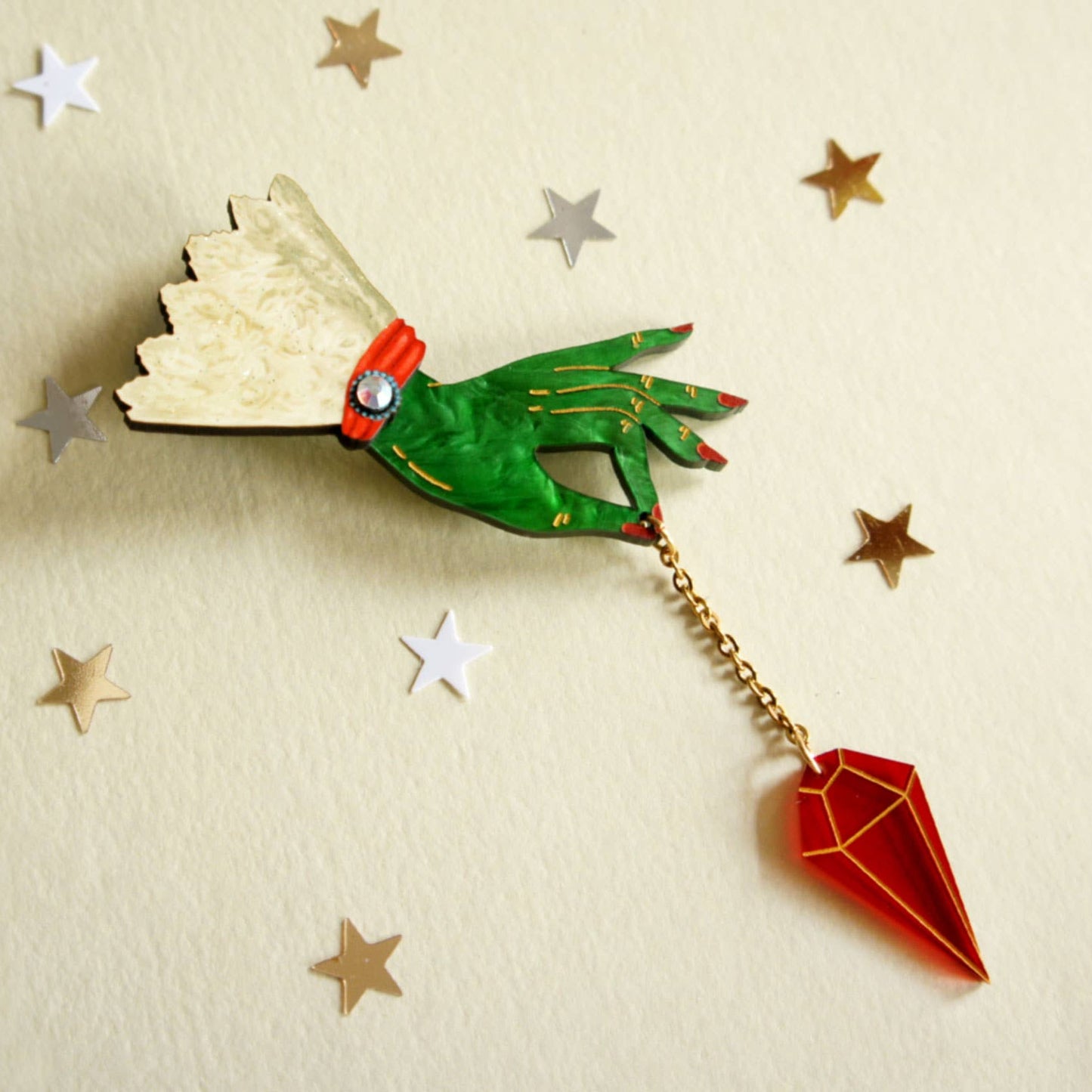 Witch's Pendulum Brooch