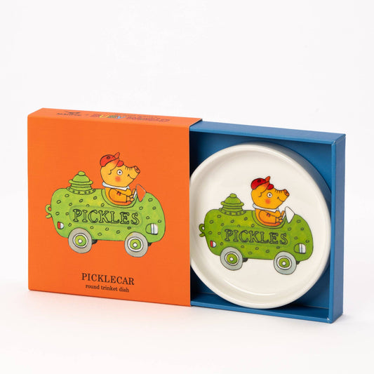 Richard Scarry Trinket Dish - Round - Pickle Car