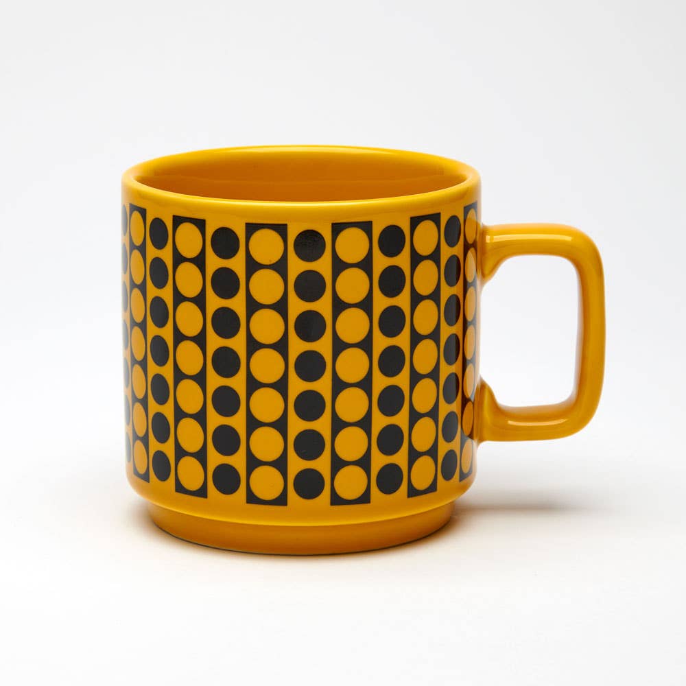 Hornsea Mug - Circles Yellow