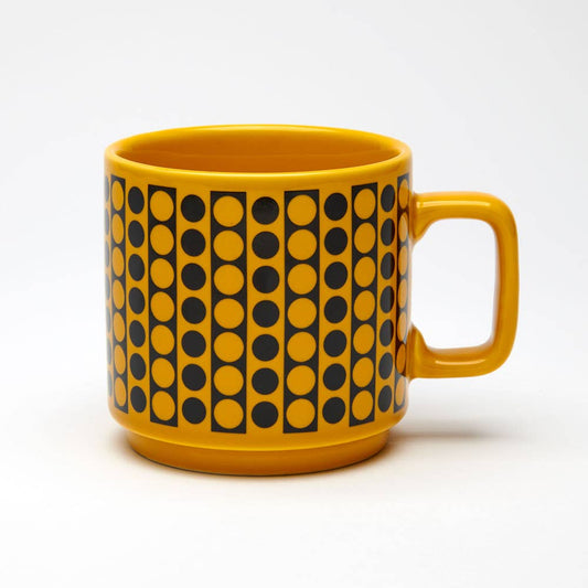 Hornsea Mug - Circles Yellow