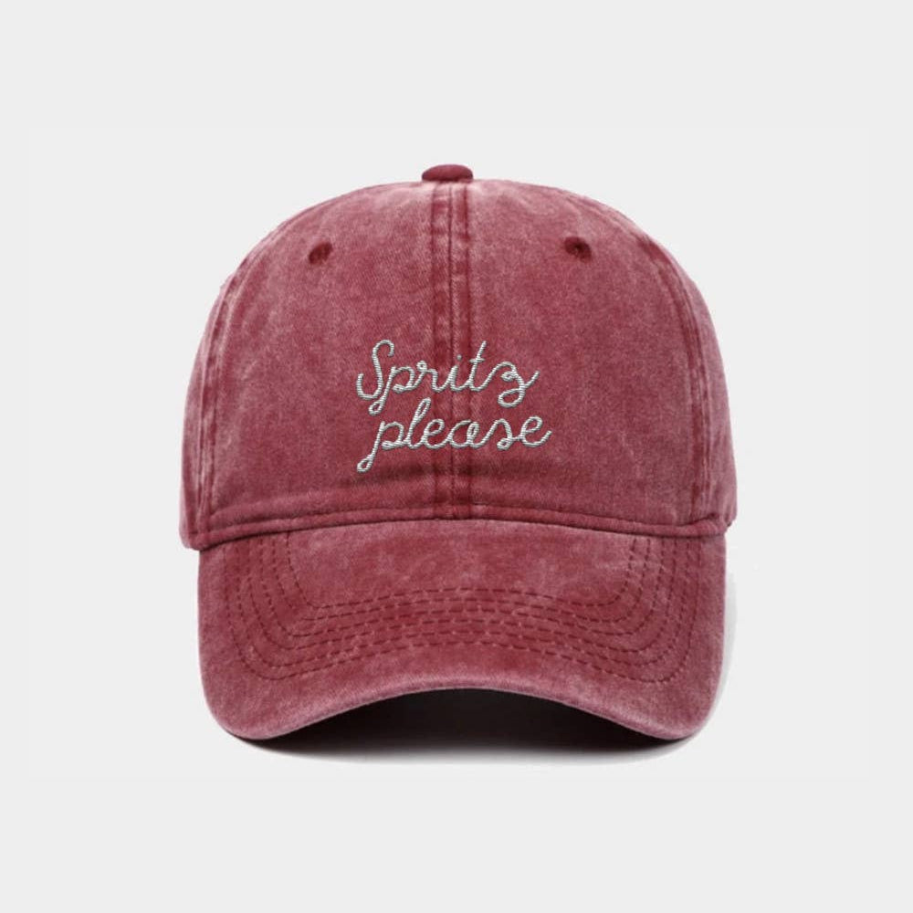 Spritz Please Embroidered Cap