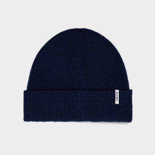 BILLYBELT Deep Blue Lambswool Beanie