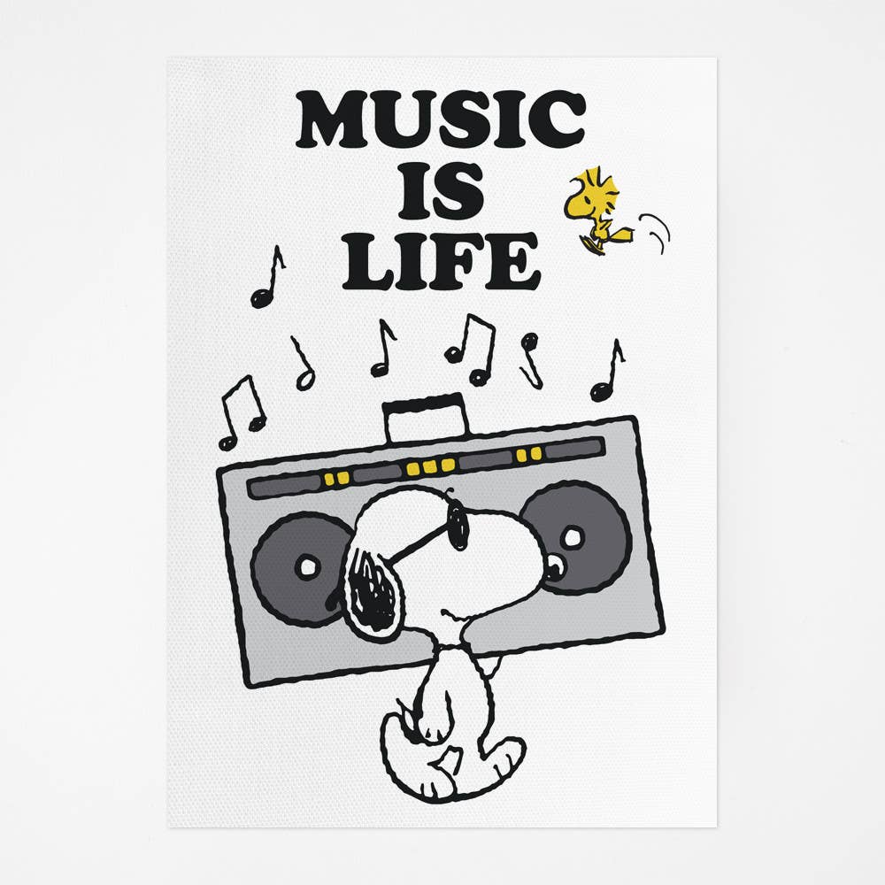 Peanuts Tea Towel - Music