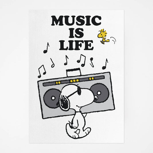Peanuts Tea Towel - Music