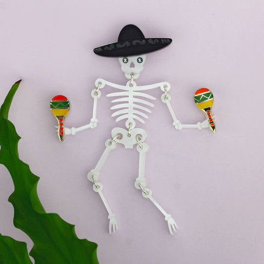 Skeleton Brooch
