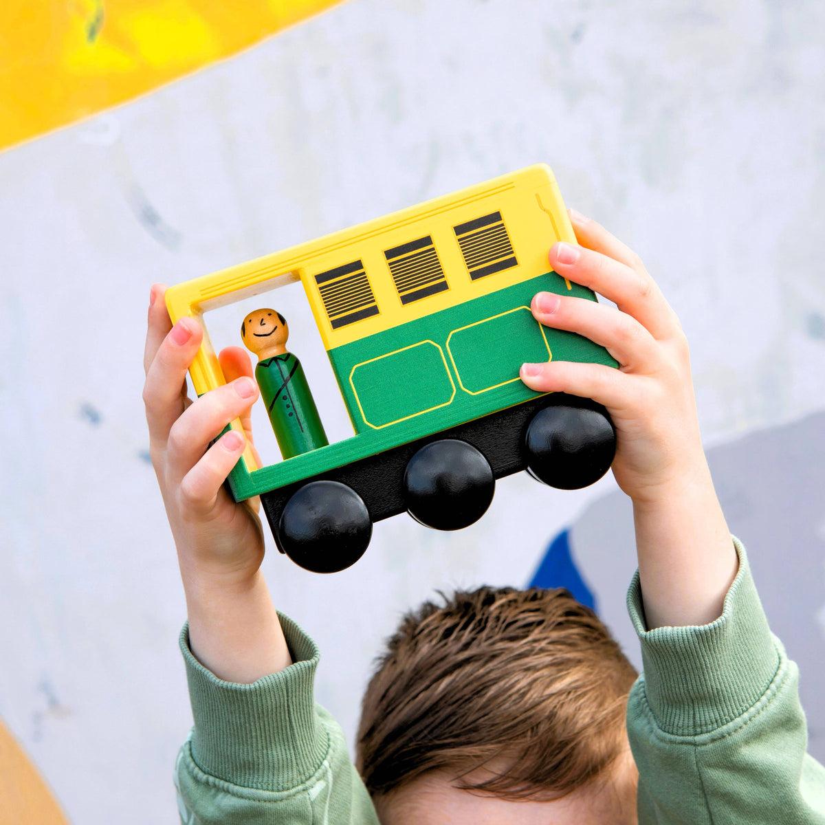 Wooden Melbourne Tram Push Along Toy