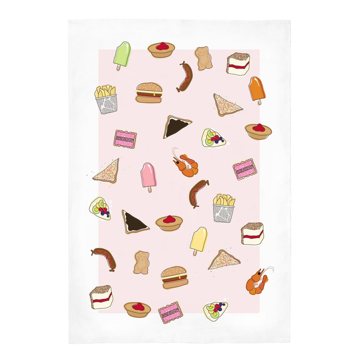 Australian Foods Tea Towel