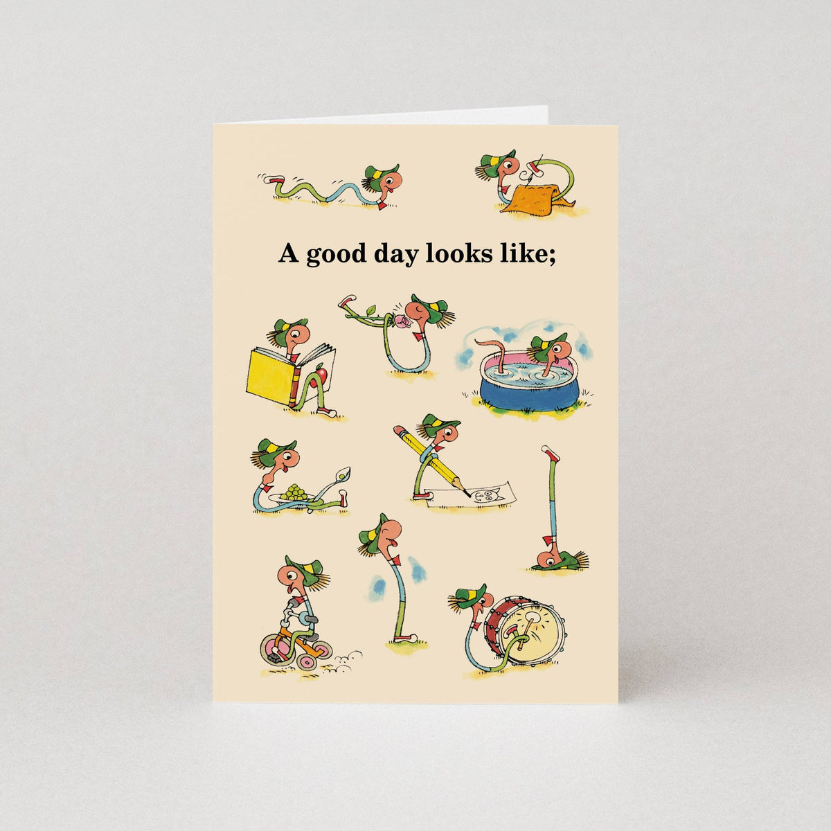 Richard Scarry Card - A Good Day Looks Like