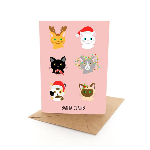 Christmas Card - Santa Claws
