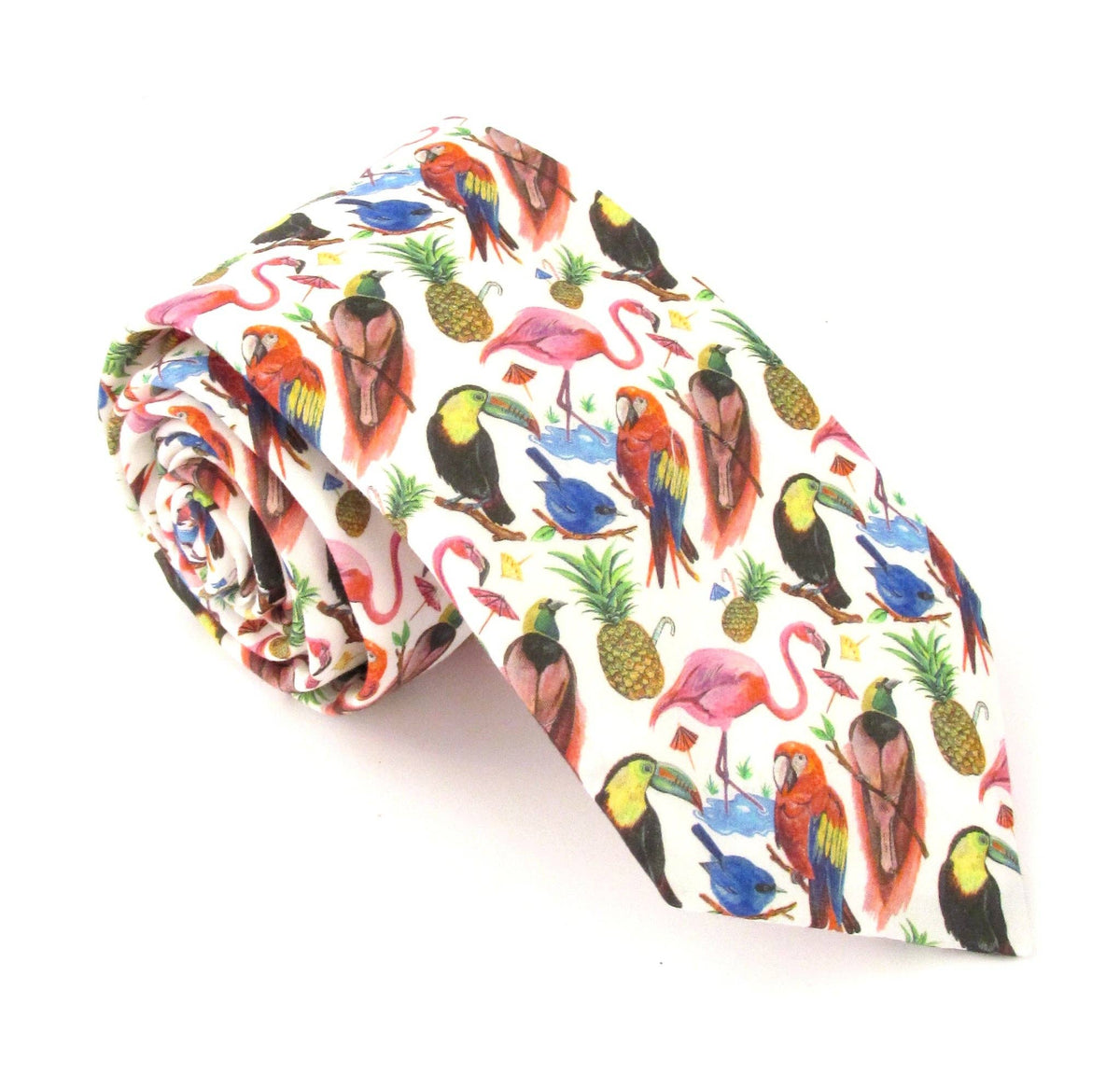 Birds of Paradise Tana Lawn Cotton Tie