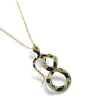 Bejewelled Snake Pendant