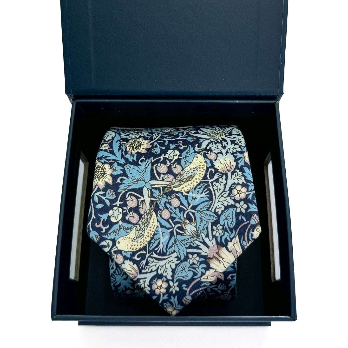 Strawberry Thief Indigo Cotton Tie