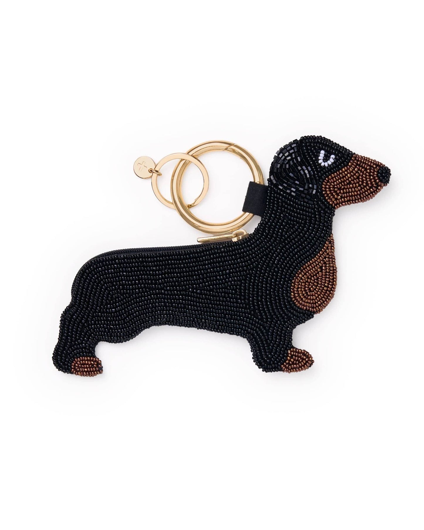 Mary Dachshund Beaded Coin Purse