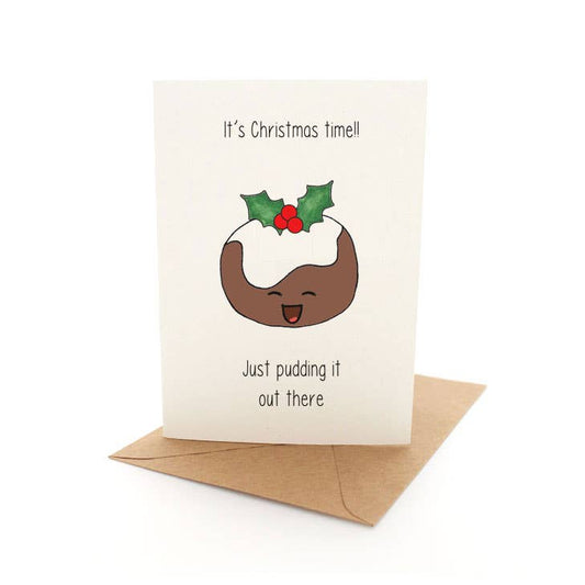 Punny Xmas - Pudding Card