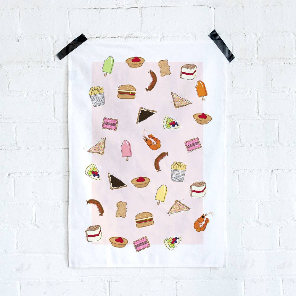 Australian Foods Tea Towel