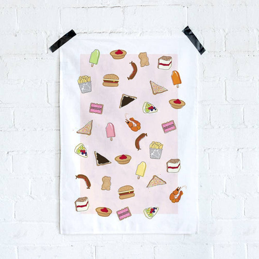 Australian Foods Tea Towel