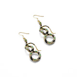 Bejewelled Snake Drop Earrings