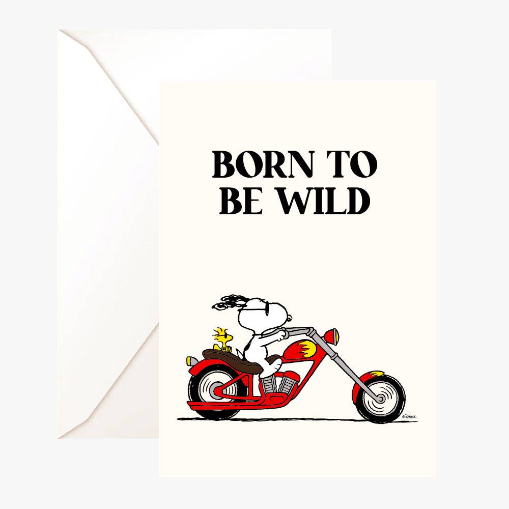 Peanuts Card - Born to be Wild