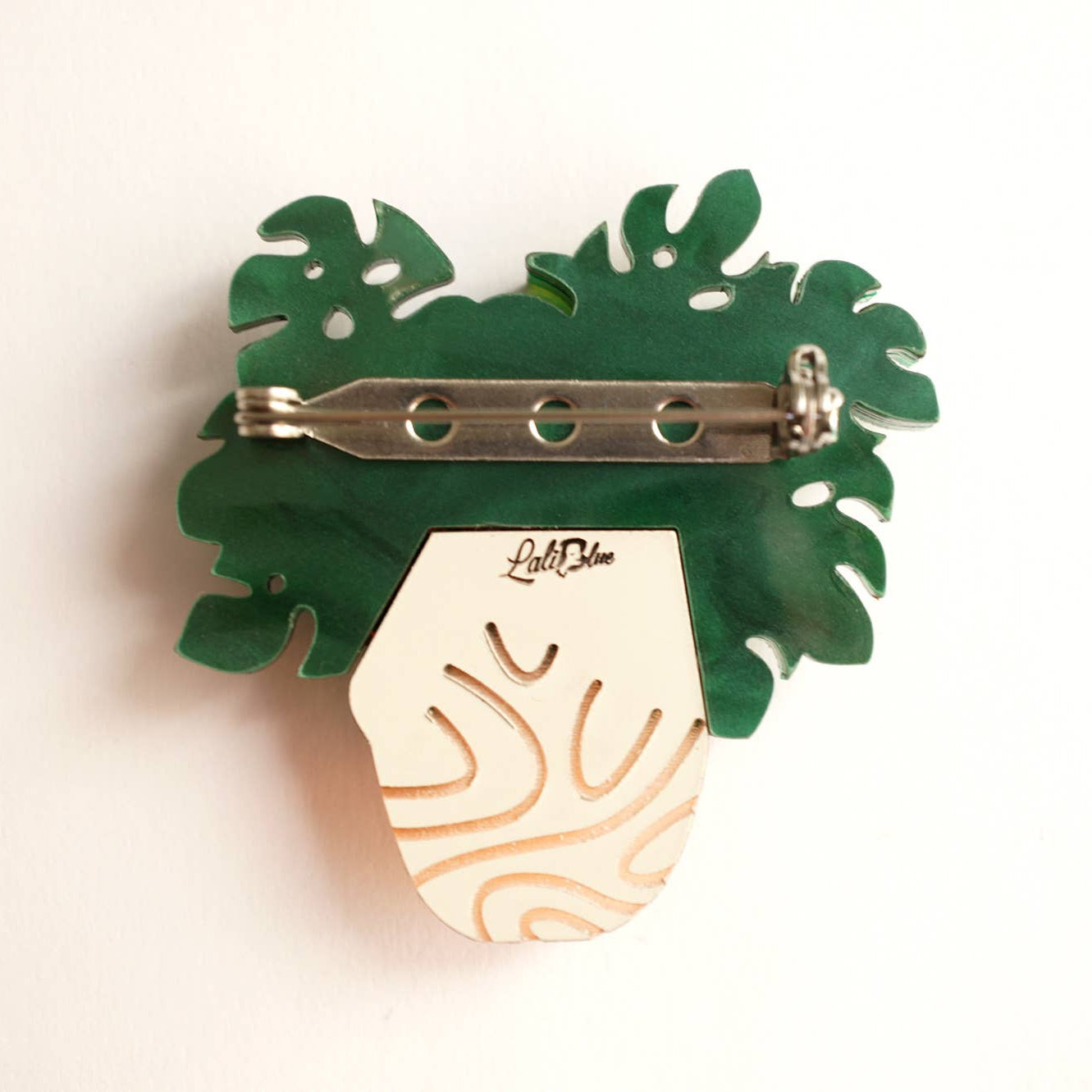 Monstera Brooch