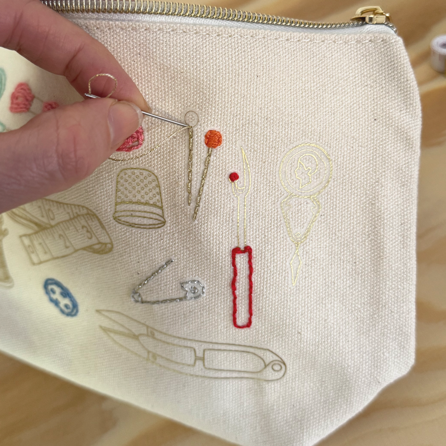 Stitch Your Craft Tools Zip Pouch - Embroidery Kit