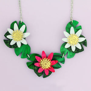 Waterlily Trio Necklace