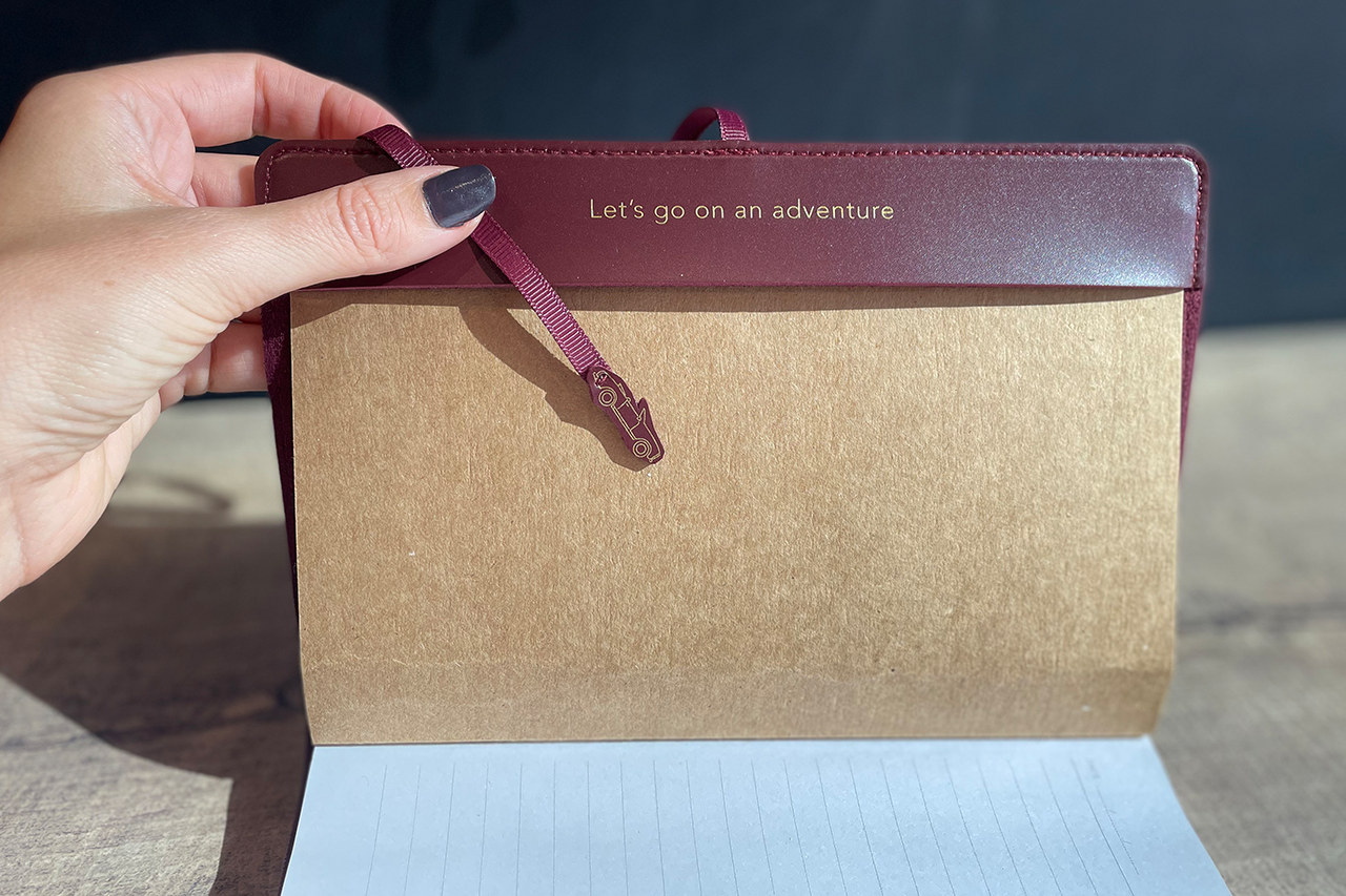 Stitch Your Travels - USA Edition Travel Notebook in Maroon