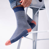 BILLYBELT Chevron Combed Cotton Socks - Disko