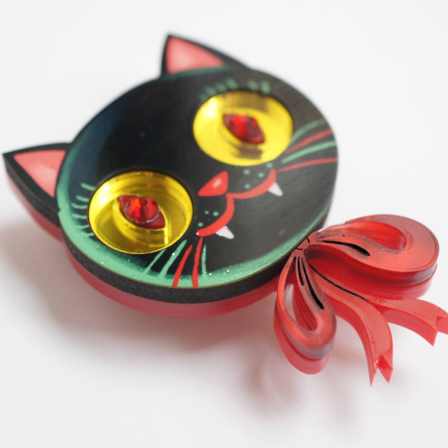 Vampire Kitten Brooch