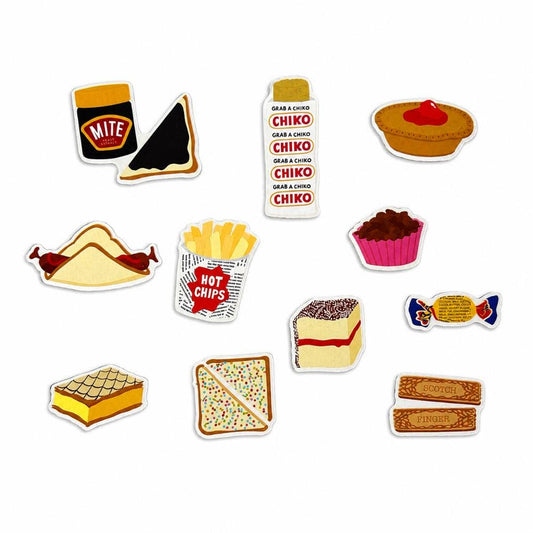 Australian Snacks Magnet Set