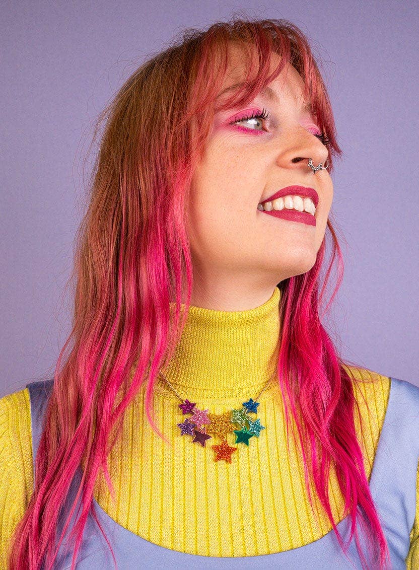 Super Star Necklace - Rainbow