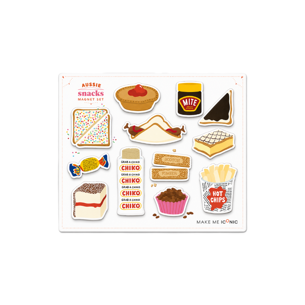 Australian Snacks Magnet Set