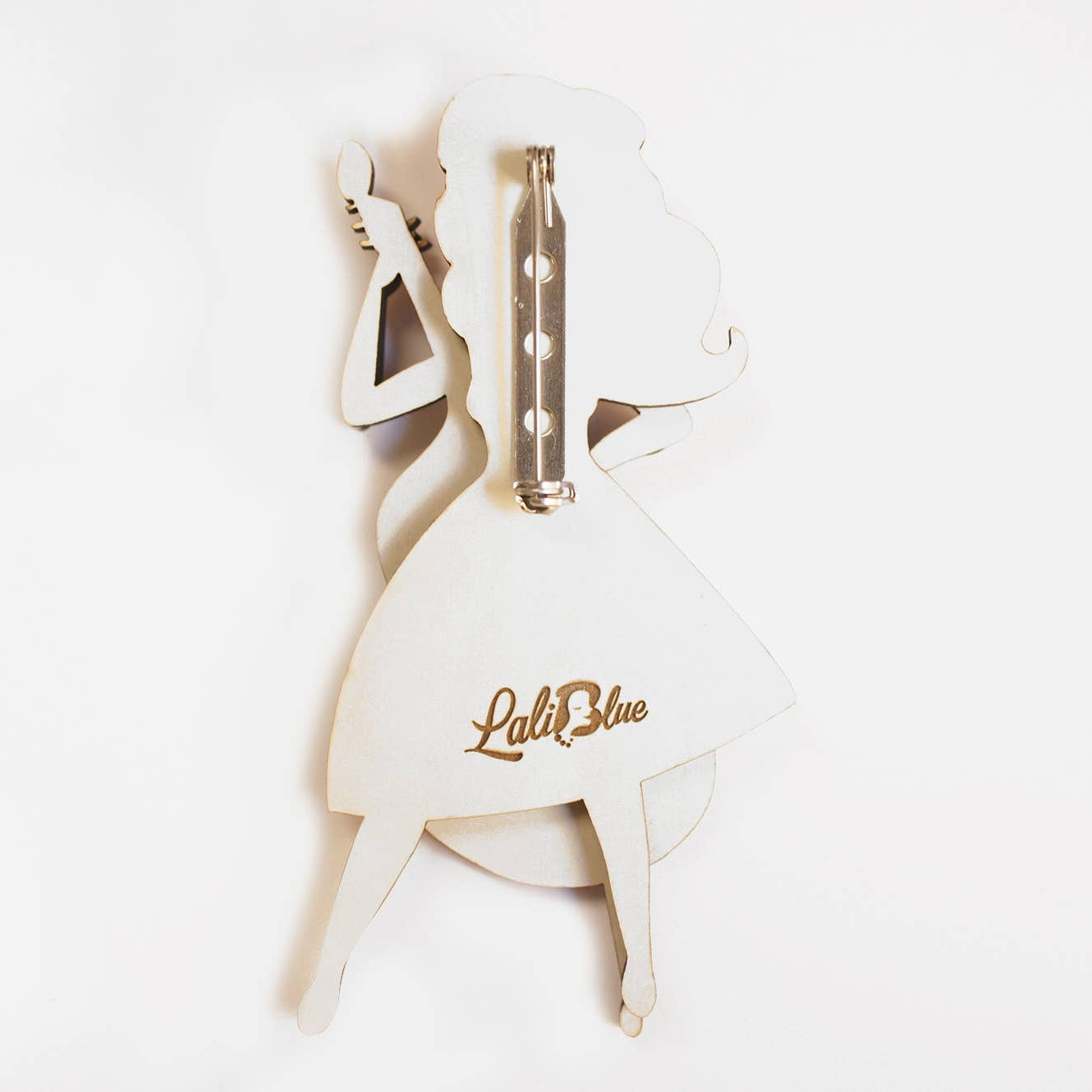 Girl Playing the Double Bass Brooch