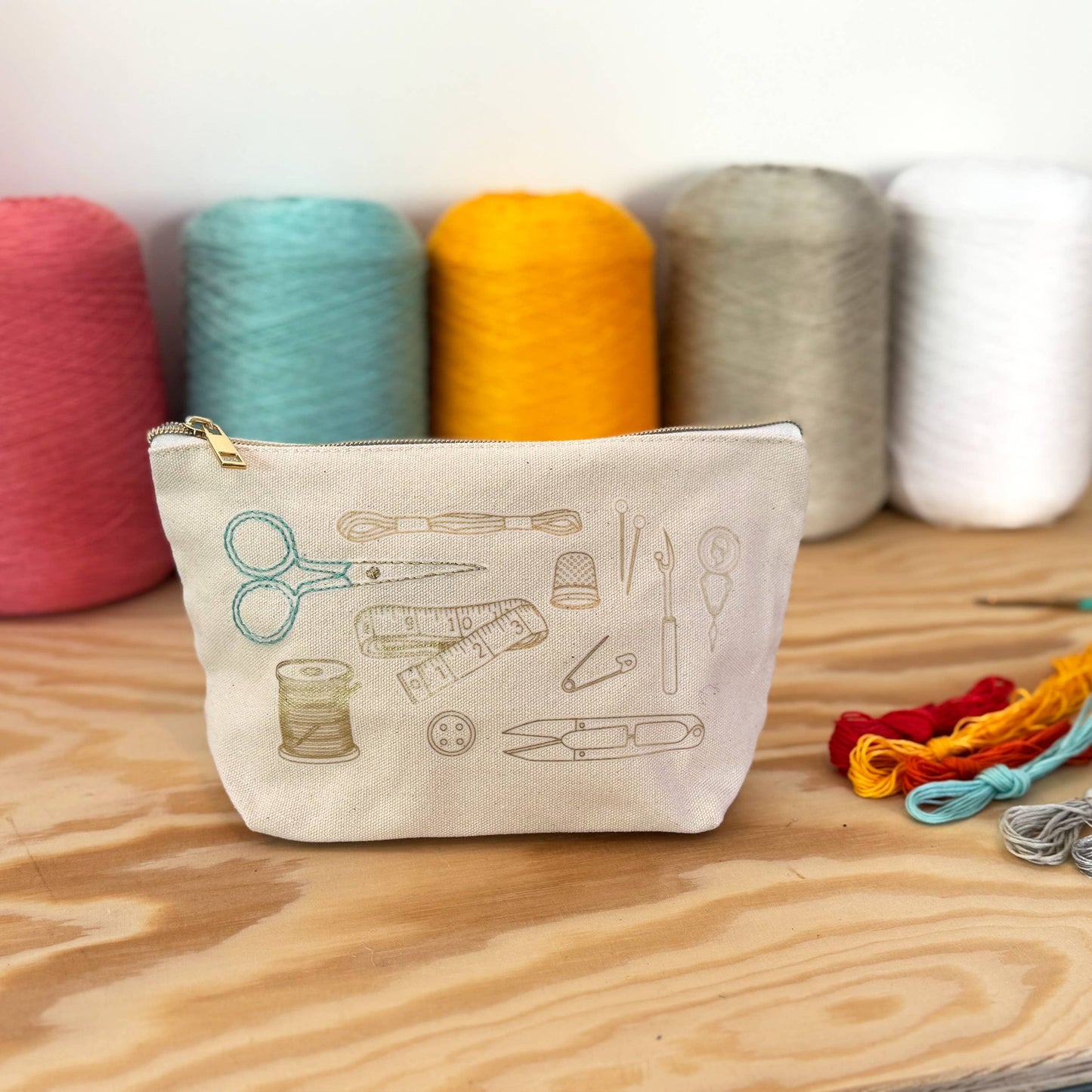 Stitch Your Craft Tools Zip Pouch - Embroidery Kit