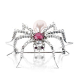 Pearl Spider Brooch