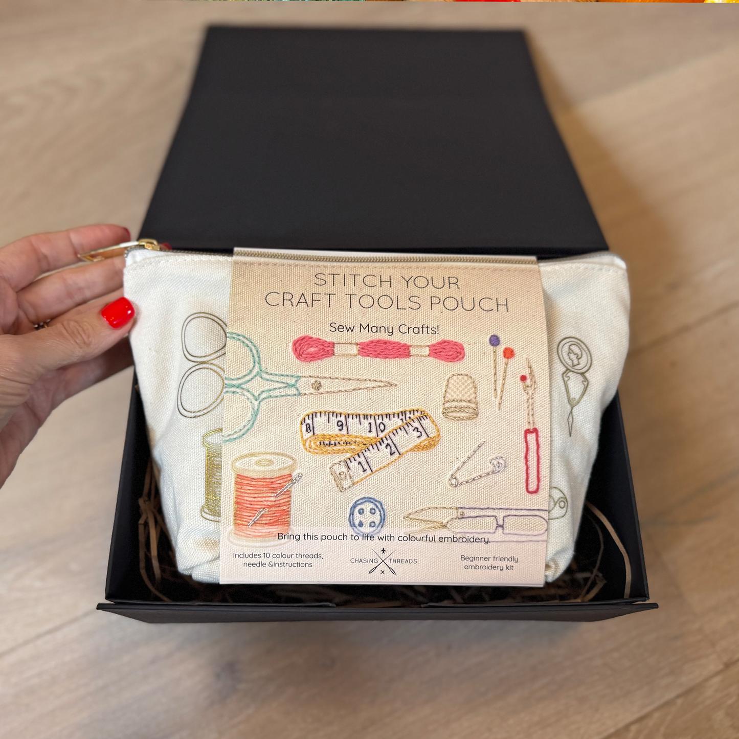 Stitch Your Craft Tools Zip Pouch - Embroidery Kit