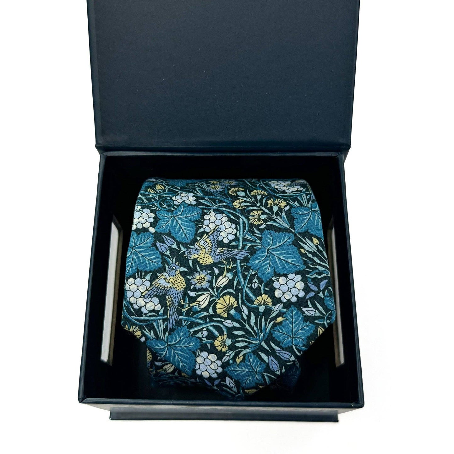 Vine Thief Blue Cotton Tie