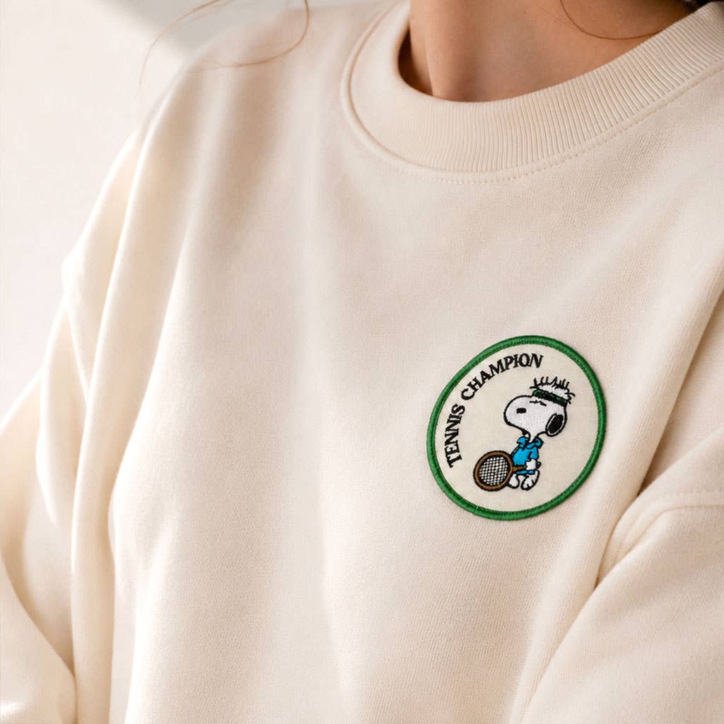 Peanuts Iron-On Embroidered Patch - Tennis