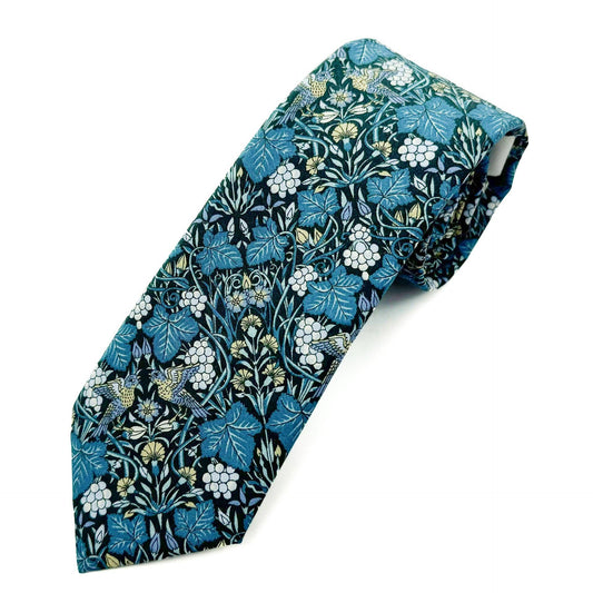 Vine Thief Blue Cotton Tie