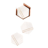 Copper and Marble Coasters