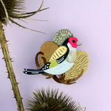 Goldfinch Brooch