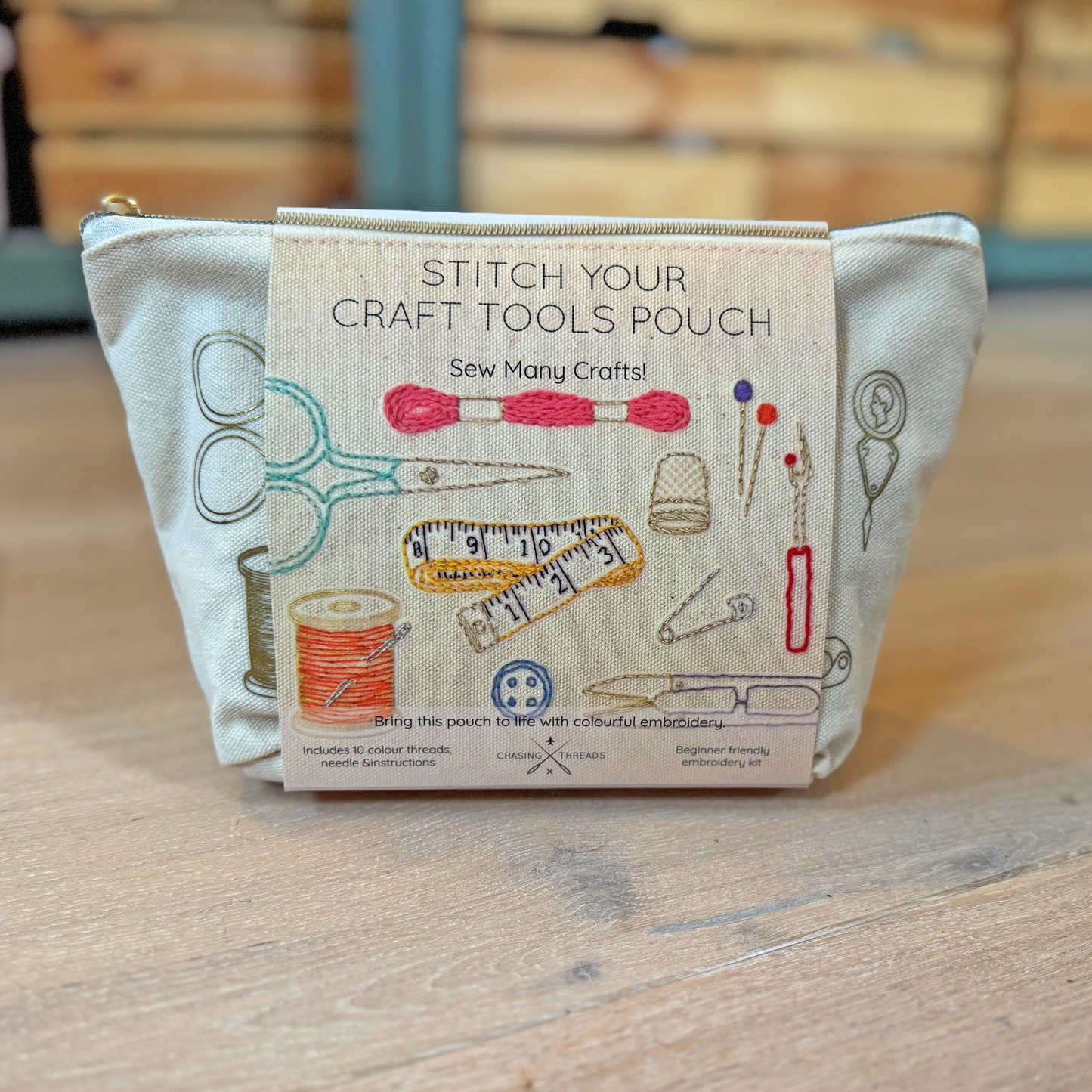 Stitch Your Craft Tools Zip Pouch - Embroidery Kit