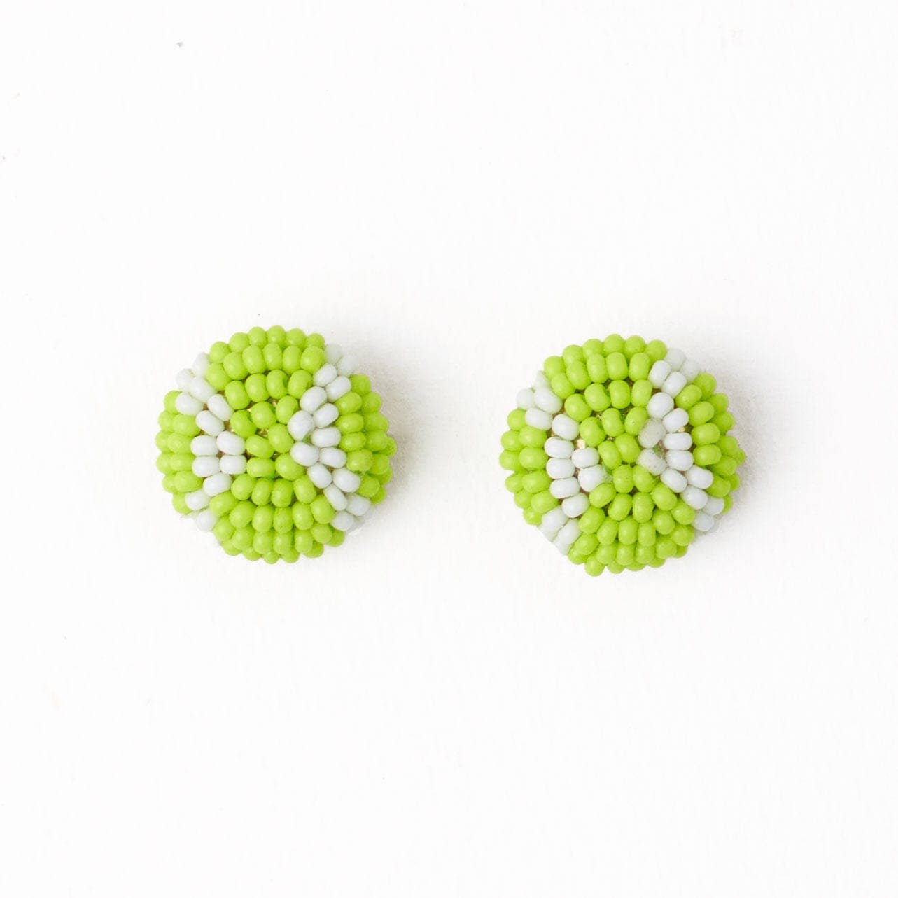 Coco Tennis Ball Beaded Earrings