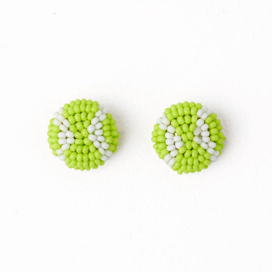 Coco Tennis Ball Beaded Earrings