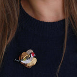 Goldfinch Brooch