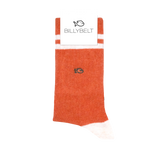 BILLYBELT Retro Orange Combed Cotton Socks