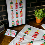 Hot Sauce Cotton Tea Towel