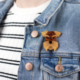 Airedale Terrier Dog Acrylic Brooch