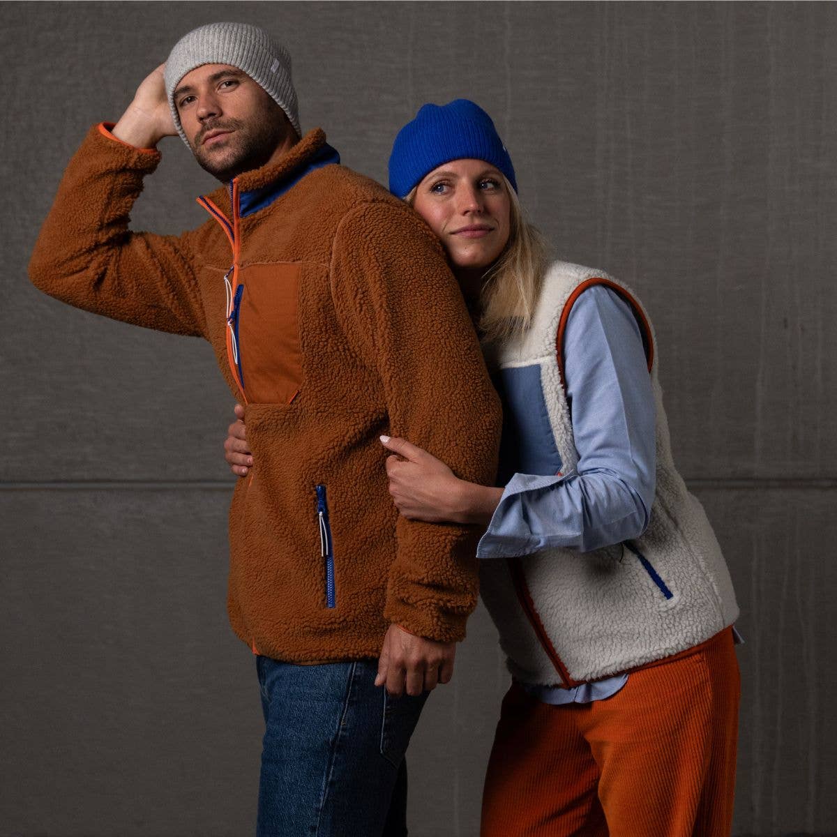BILLYBELT Blue Lambswool Beanie