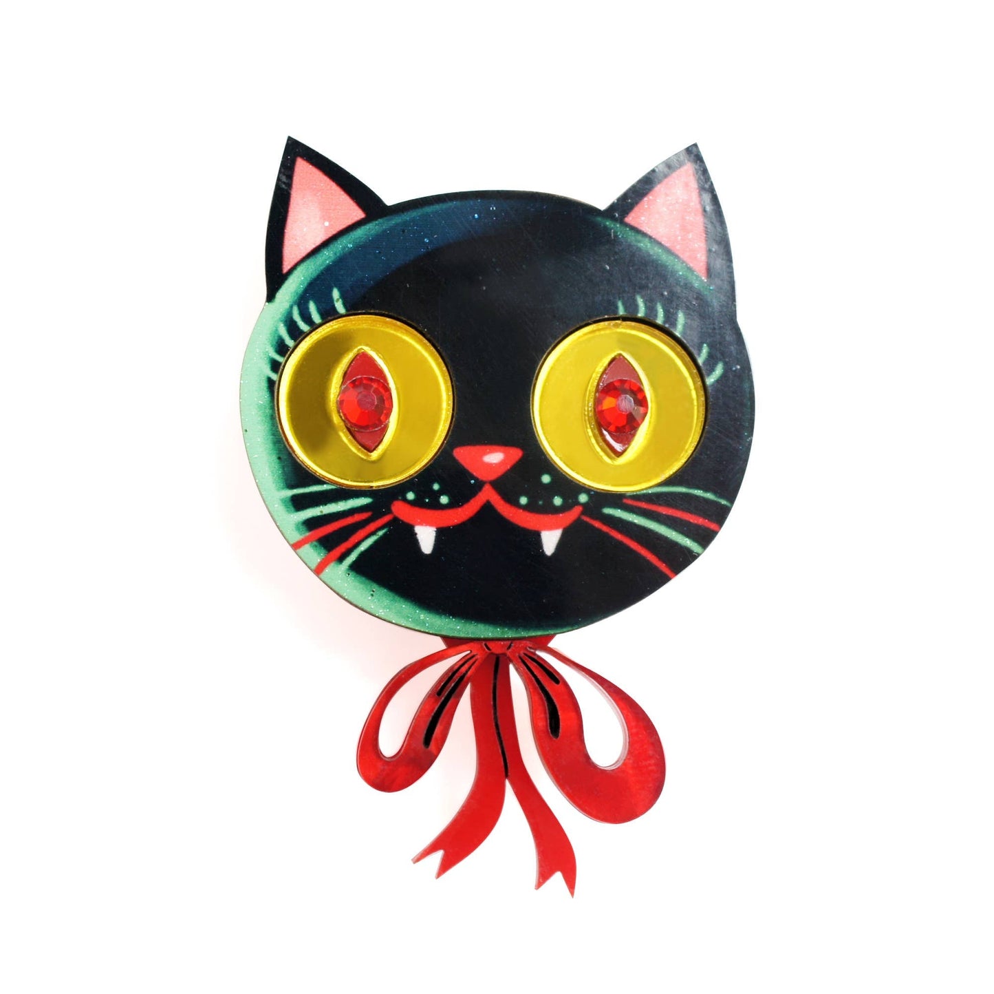 Vampire Kitten Brooch