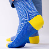 BILLYBELT Chevrons Combed Cotton Socks - Danish